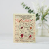 Pagina van het "Canon of Medicine" van Avicenna Briefkaart (Staand voorkant)