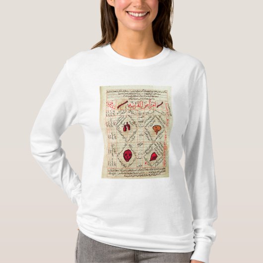 Pagina van het "Canon of Medicine" van Avicenna T-shirt (Voorkant)