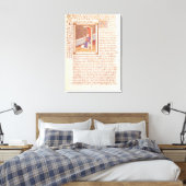 Pagina van "Les Dits Moraux des Philosophes" Canvas Afdruk (Insitu (Slaapkamer))