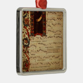 Pagina van Musical Notation met historiek Metalen Ornament (Rechts)