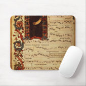 Pagina van Musical Notation met historiek Muismat (Met muis)