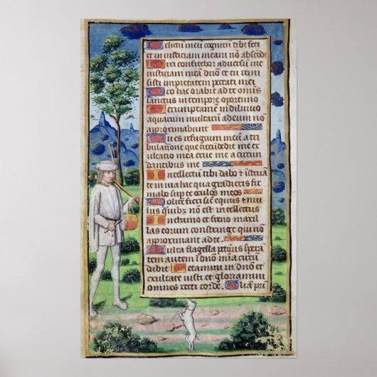 Pagina van tekst met een grensdetail van een poster (Voorkant)