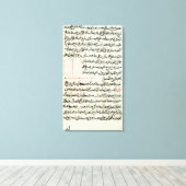 Pagina van tekst van een "Elementen", een boekgeom Canvas Afdruk (Insitu (Houten vloer))