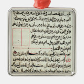 Pagina van tekst van een "Elementen", een boekgeom Metalen Ornament (Voorkant)