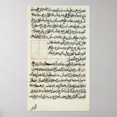 Pagina van tekst van een "Elementen", een boekgeom Poster (Voorkant)