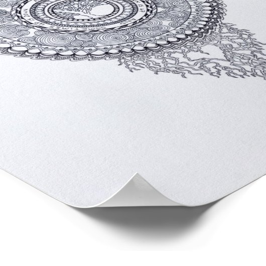 Pagina voor het kleuren van bloggen poster (Hoek)