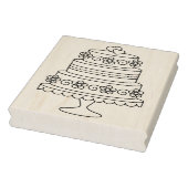 Pagina voor het kleuren van een getrapte bruiloft rubberstempel (Stempel)