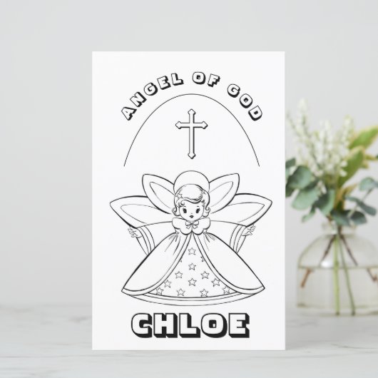 PAGINA VOOR HET KLEUREN VAN GOD PRAYER (Staand voorkant)