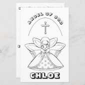 PAGINA VOOR HET KLEUREN VAN GOD PRAYER (Voorkant / Achterkant)