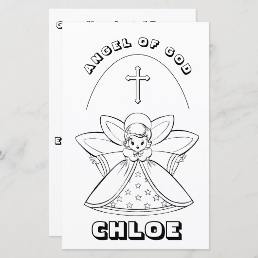 PAGINA VOOR HET KLEUREN VAN GOD PRAYER (Voorkant / Achterkant)