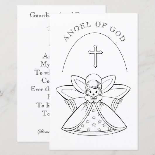 PAGINA VOOR HET KLEUREN VAN GOD PRAYER (Voorkant / Achterkant)