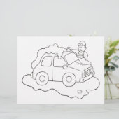 Pagina voor het kleuren van Mannen (Staand voorkant)