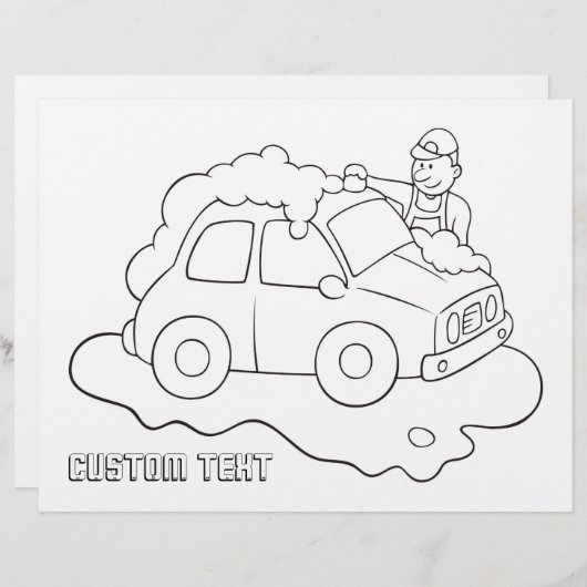 Pagina voor het kleuren van Mannen (Voorkant / Achterkant)