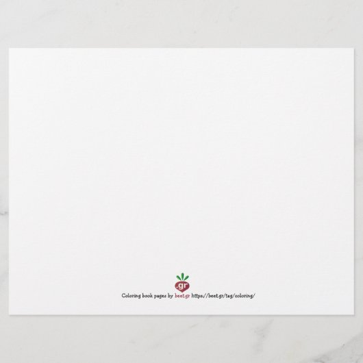 Pagina voor het kleuren van Mannen (Achterkant)