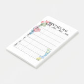 Pagina Wekelijks maaltijdplan Post-it® Notes (Schuin)