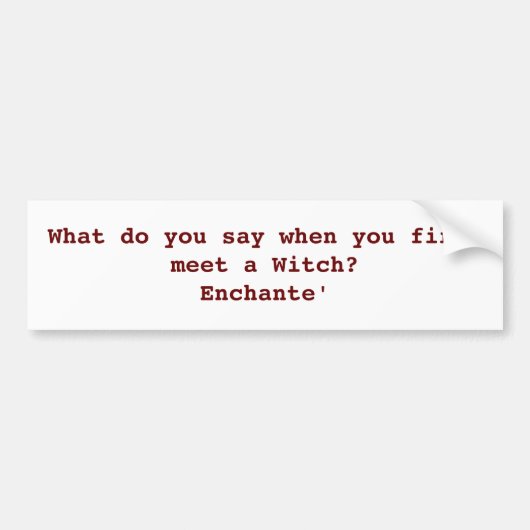 Paginanapompsticker voor humor bumpersticker (Voorkant)