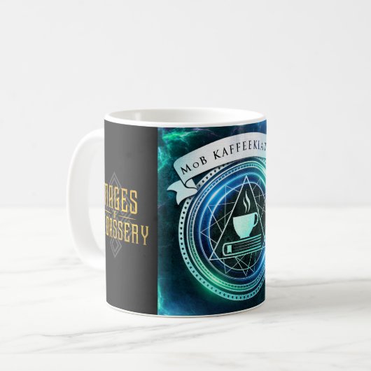 Pagina's Badassery + Kaffeeklatsch - Mok Turquoise (Voorkant links)