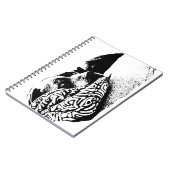 Pagina's in een warm boek notitieboek (Linkerzijde)