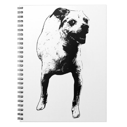Pagina's met een pup notitieboek (Voorkant)