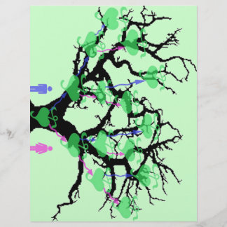 Pagina's met familiestructuur flyer