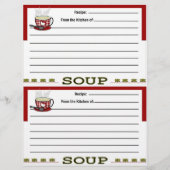 Pagina's met Soep Recipe voor Recipe Multomap (Voorkant)