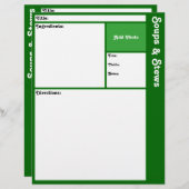 Pagina's ontvangen (donkergroen) (Voorkant / Achterkant)