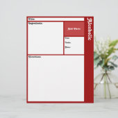 Pagina's ontvangen (donkerrood) (Staand voorkant)