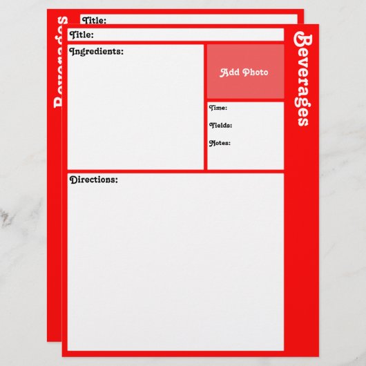 Pagina's ontvangen (rood) (Voorkant / Achterkant)