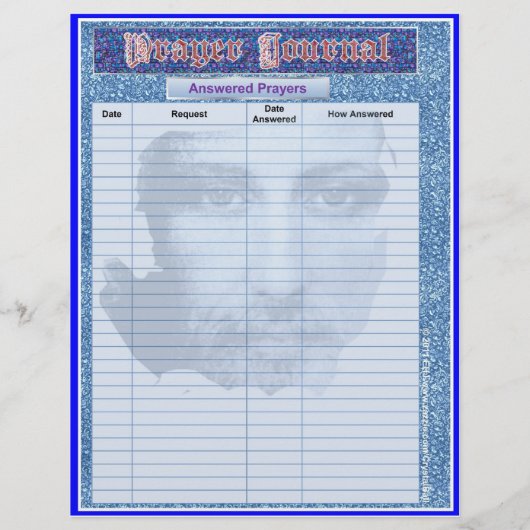 PAGINA'S PRAYER JOURNAL Album / Multomap Insert Pa Flyer (Achterkant)