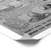 Pagina's uit de zegen, Roebuck van Chicago, catalo Poster (Hoek)