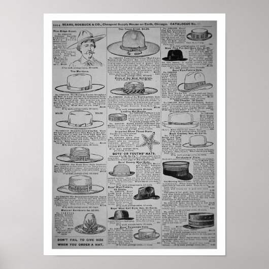 Pagina's uit de zegen, Roebuck van Chicago, catalo Poster (Voorkant)