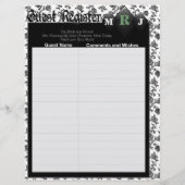 Pagina's van het Guest Book voor Wedding Album (Achterkant)