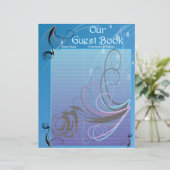 Pagina's van het Guest Book voor Wedding Album (Staand voorkant)