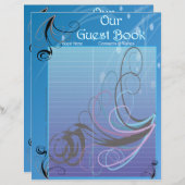 Pagina's van het Guest Book voor Wedding Album (Voorkant / Achterkant)