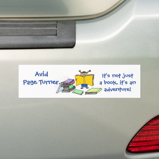 paginaturier bumpersticker (Op auto)