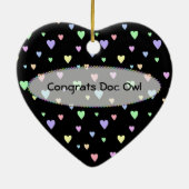 pagineren Doc Owl Keramisch Ornament (Achterkant)