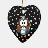 pagineren Doc Owl Keramisch Ornament (Links)