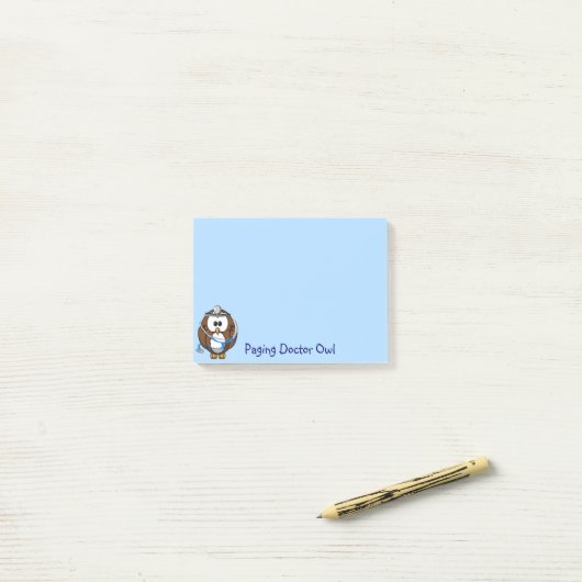 pagineren Doc Owl Post-it® Notes (Op bureau)