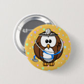 pagineren Doc Owl Ronde Button 5,7 Cm (Voorkant /achterkant)