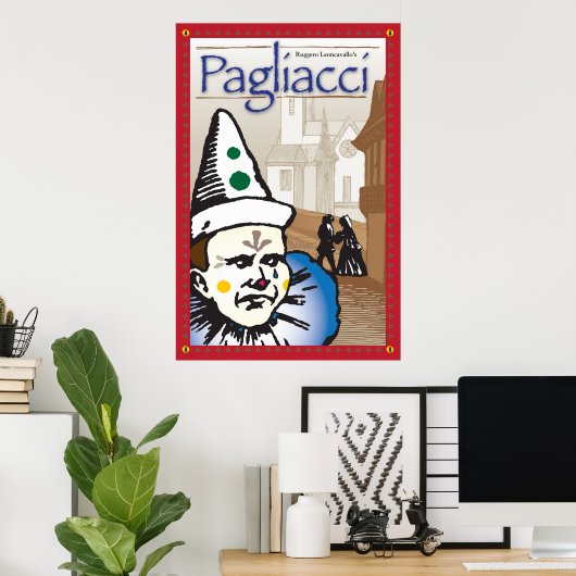 Pagliacci, Opera Poster (Thuiskantoor)