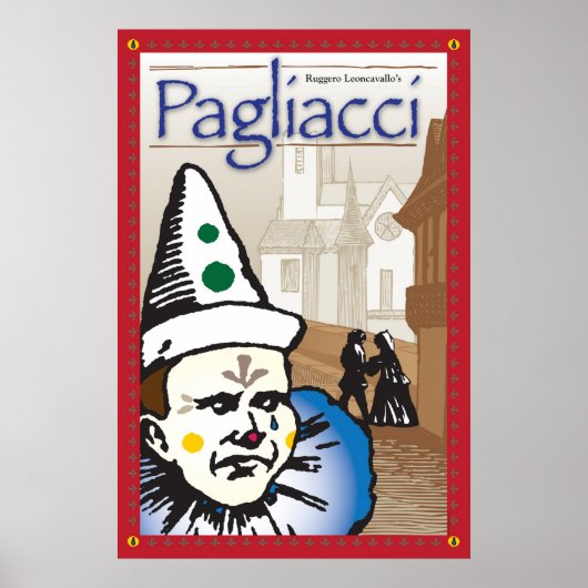Pagliacci, Opera Poster (Voorkant)
