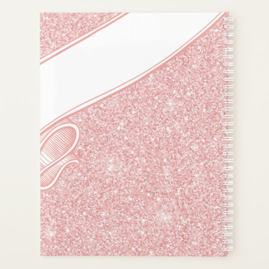  pagneplanner - Roos Gold Glitter Planner (Achterkant)