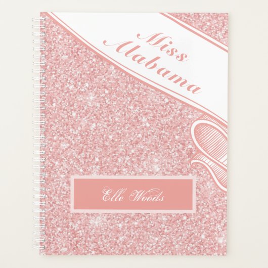  pagneplanner - Roos Gold Glitter Planner (Voorkant)
