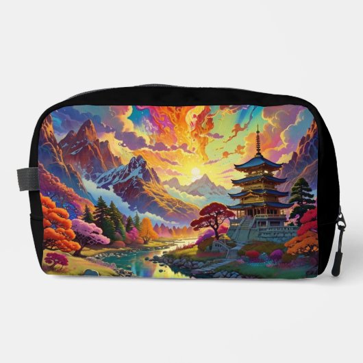 Pagoda and Coloured Landscape Toilettasje (Voorkant)