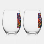 Pagoda and Coloured Landscape  Wijnglas Zonder Voet (Rechts)