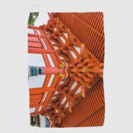 Pagoda bottom up perspective, Miyajima Golfhanddoek