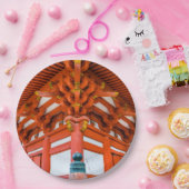 Pagoda bottom up perspective, Miyajima Papieren Bordje (Feest)