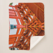 Pagoda bottom up perspective, Miyajima Sherpa Deken (Voorkant)