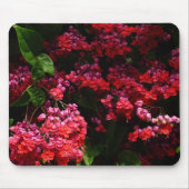 Pagoda Flowers Colorful Red en Roze Muismat (Voorkant)