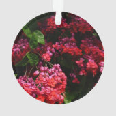 Pagoda Flowers Colorful Red en Roze Ornament (achterkant)